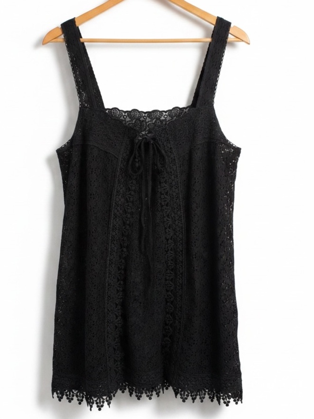 Black Lace Cotton Coverlet
